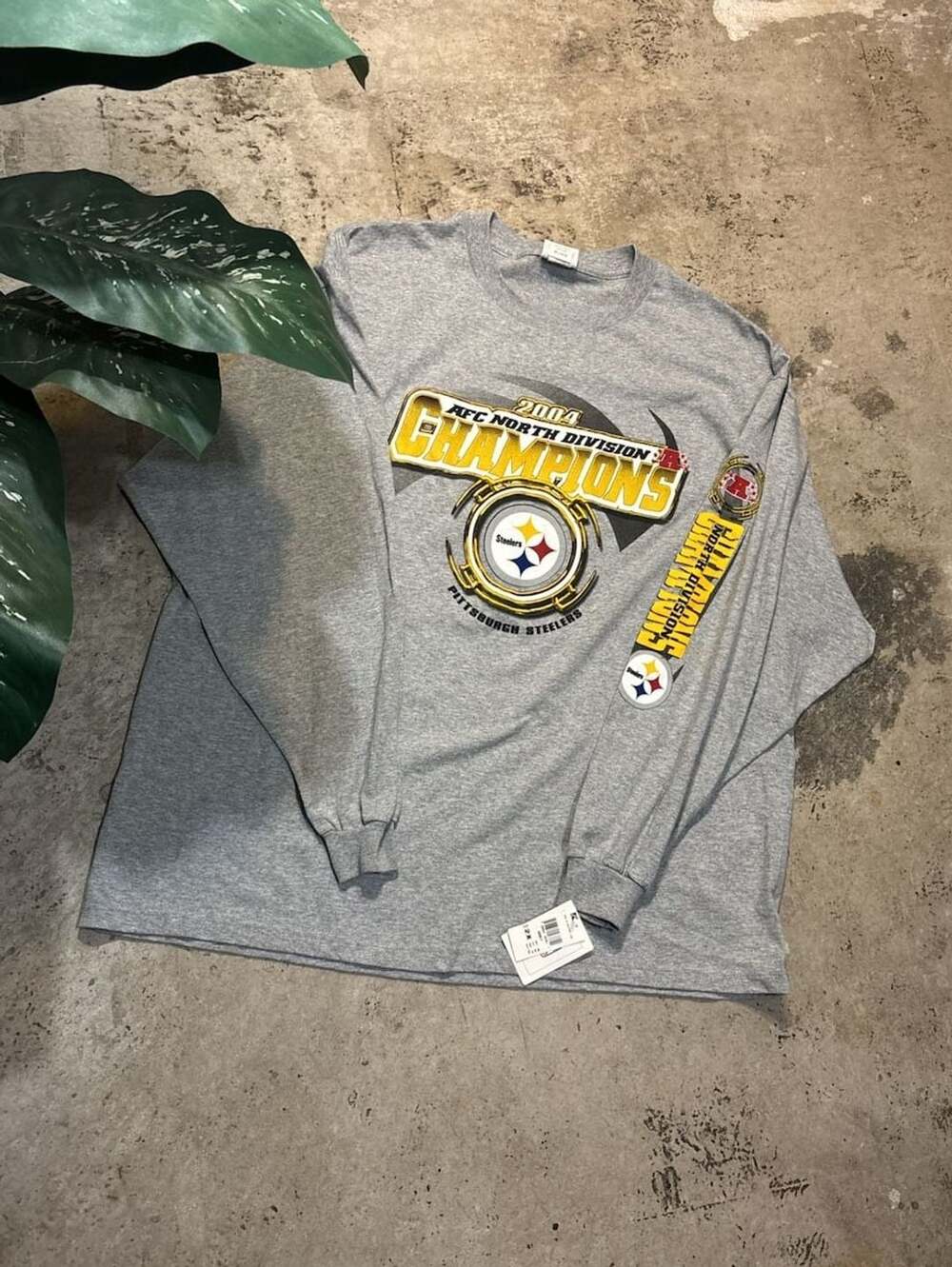2004 Pittsburgh Steelers AFC North Division Champions Long Sleeve T-Shirt
